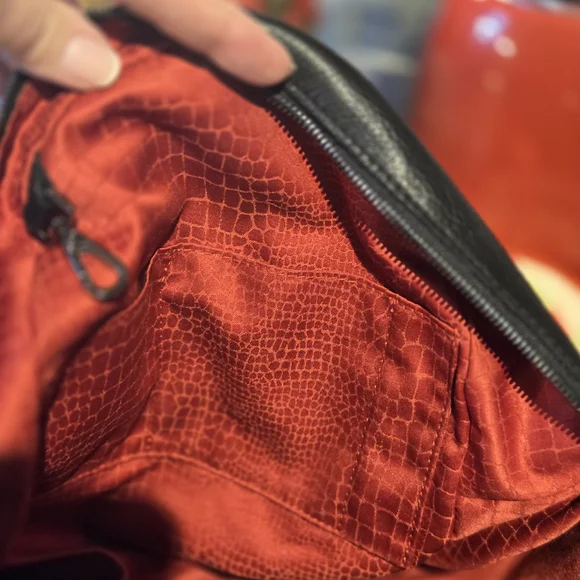 Hammitt Black Leather Backpack with Silver Accents - Picture 5 of 10